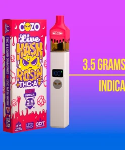 3.5g Dozo Live Hash Rosin THC-A Biscotti Vape | Indica
