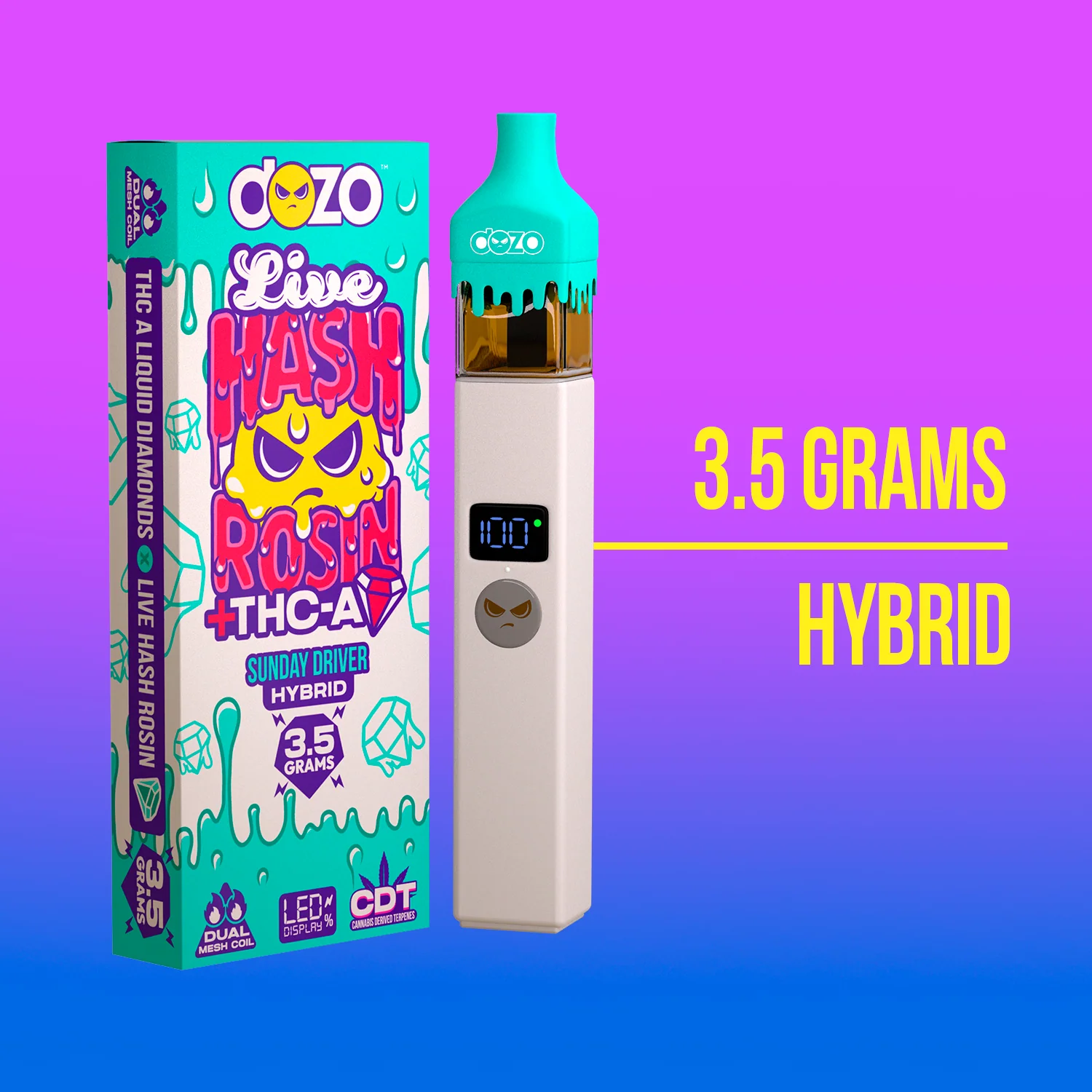 Dozo Live Hash Rosin THCA Vape