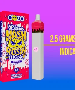 Dozo Live Hash Rosin + THCa Diamond 2.5G Biscotti Disposable | Indica