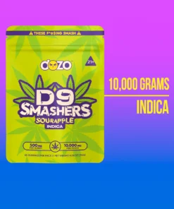 Dozo D9 Smashers Sour Apple Gummies 10000 MG