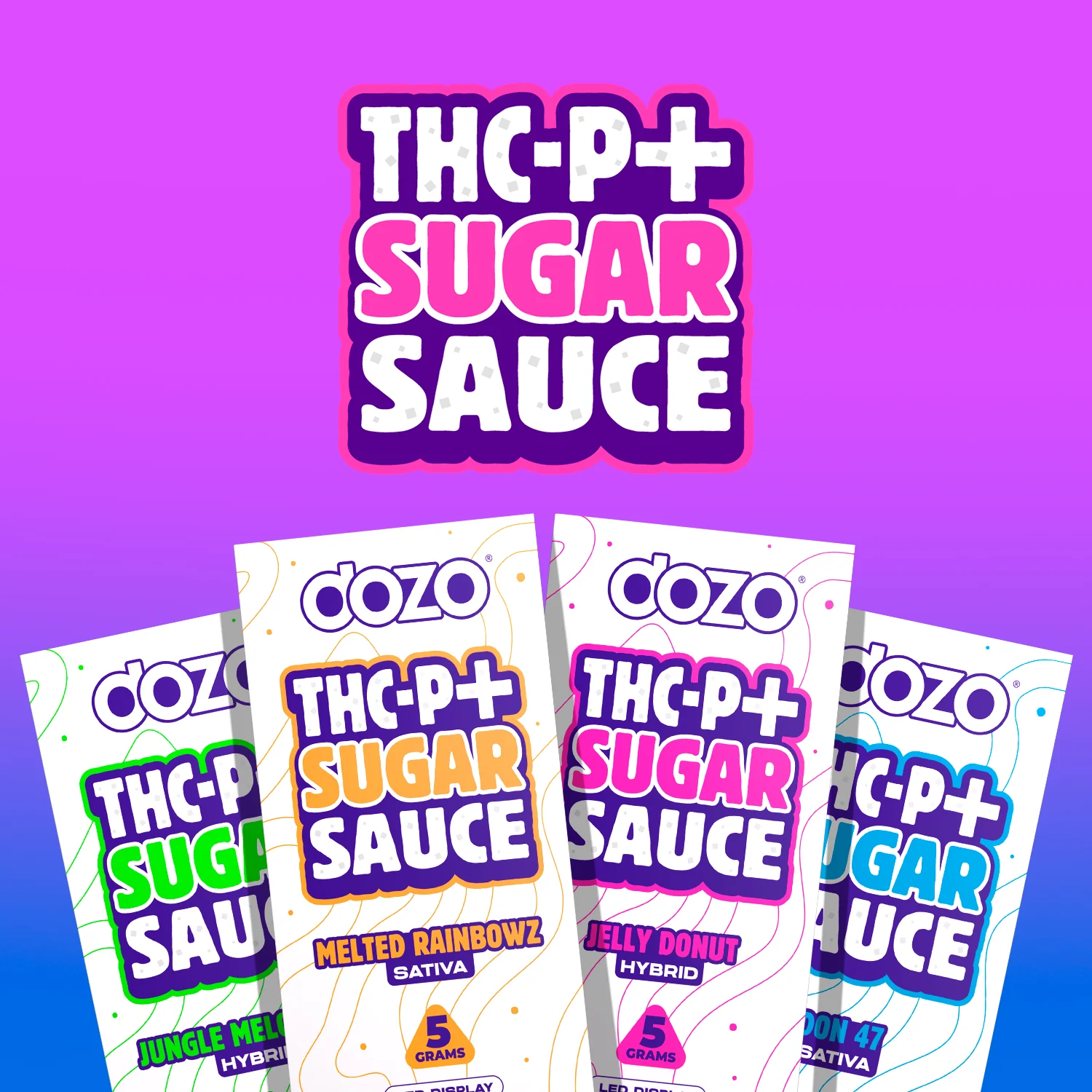 Dozo THC-P + Sugar Sauce 5G Vape